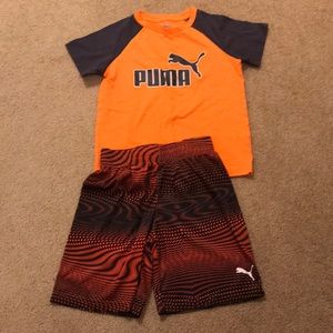 Bright orange puma set